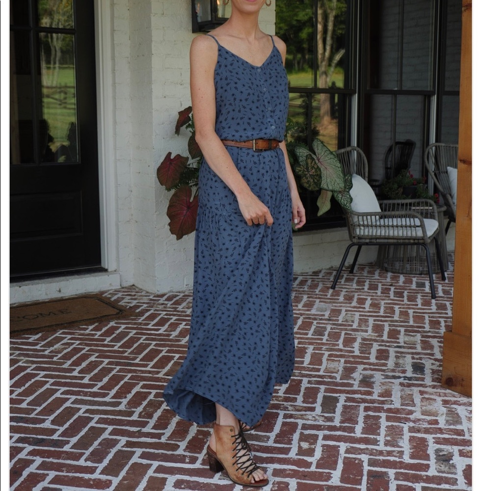Printed citrine dress